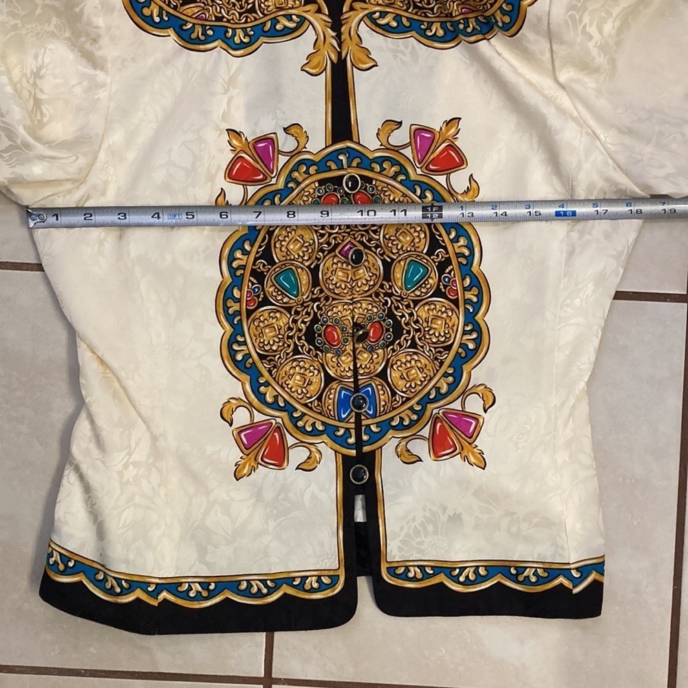 Vintage Adrianna Papell Silk Blazer - Picture 11 of 14